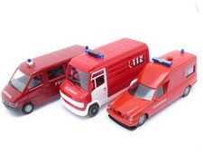 270H0 - Herpa / Wiking H0 - 3x Einsatzfahrzeug Feuerwehr - verschieden - Set 61