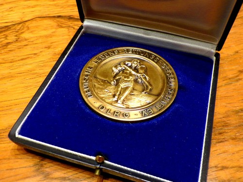 Dank plakette der dlrg - dank-plakette, in