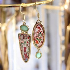 Retro Ohrringe Asymmetrisch