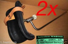 2x MAQUET BEINHALTER 2 ARMHALTER Kloben Feld OP Tisch Arm Leg Holder Field Table