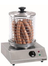 ✅ Bartscher Hot Dog Maker Gerät eckig in Edelstahl - Profi Würstchen Wärmer