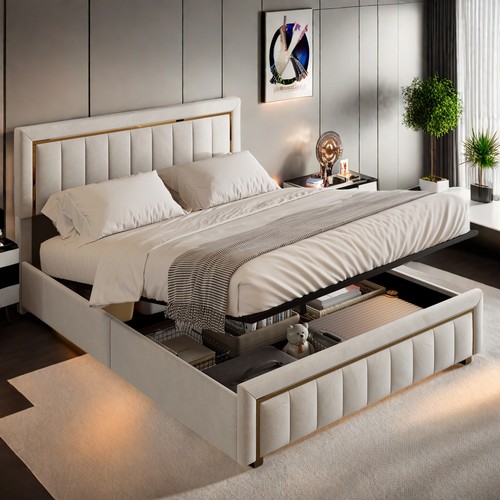 Boxspringbett 160x200cm samt - boxspringbett,