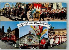 10471812 - 8000 Muenchen Festwagen Musikgruppen Trachtengruppen Festzelt