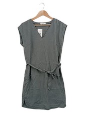 SISSY-BOY Blusenkleid Damen Gr. 38/M Grau Lyocell Tunikakleid Minimalistisch