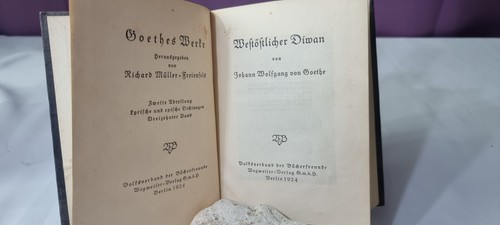 Goethe westöstlicher divan - goethe,