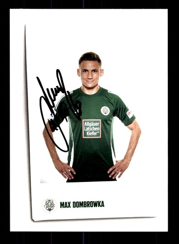 Max dombrowka autogrammkarte - dombrowka,