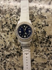 wie neu! Ice Watch Ice-Star White deep blue Swarovski weiß Damen