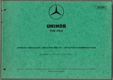 Unimog 404.0 Ersatzteilliste Ausgabe A, Nr. 35 018, 1971  180 Seiten  Origina6