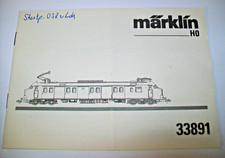 Märklin H0 33891 - Bedienungsanleitung PTT Post-Triebwagen