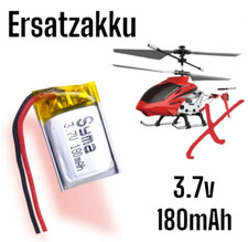 3,7 V 180 mAh Ersatzakku für Syma S107G RC Mini Indoor Helikopter