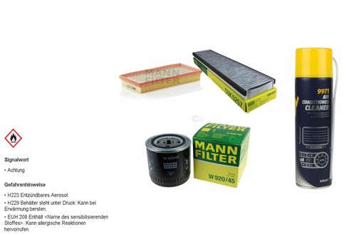 Mann filter filtersatz - mann-filter, mannol