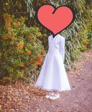 EMMERLING Kommunionkleid Gr. 140 (10L) Mit Bolero von „Pure White“ Größe 146