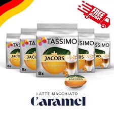 Tassimo Jacobs Latte Macchiato Caramel , 40 Coffee Capsules, 5 x 8 Drinks