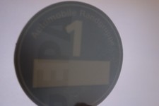 Alter Aufkleber AUTOMOBILE RANDGRUPPE (Umweltplakette?) Scheibe