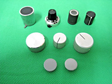 DREHKNOPF - 7 Stück diverse - mit Skala 0-14 - Kunststoff - Alu - Kappen