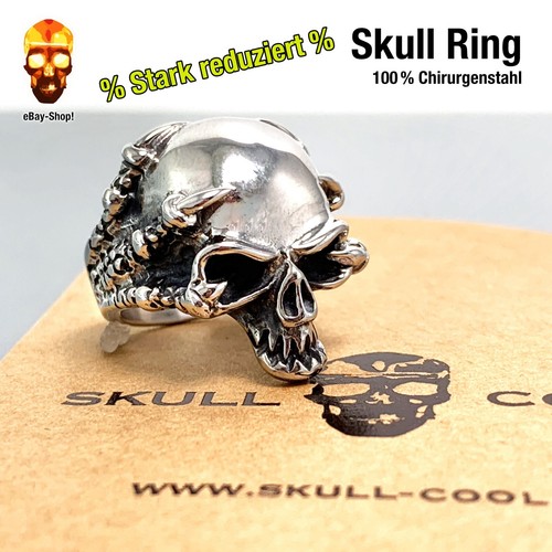 Skull ring edelstahl - skull,