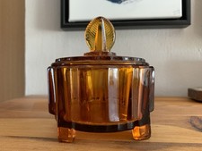Artdeko glasdose bernstein - artdeko,