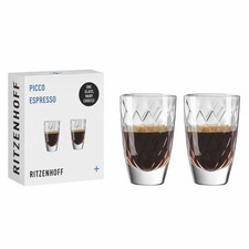 Ritzenhoff Espressogläser 2er Set Picco Espresso, RDT F25, Kristallglas, 53 ml