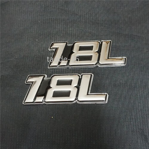 2pcs silver chrome black - chrome, 1.8l