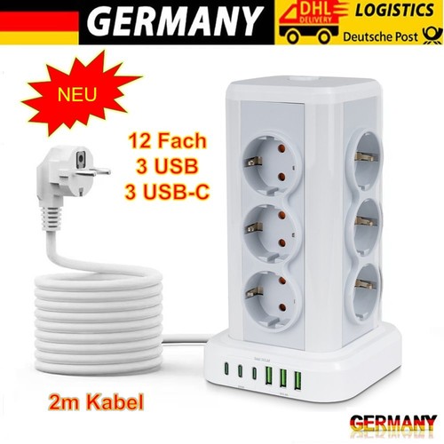 12fach mehrfachsteckdose - 12fach,