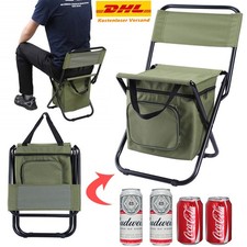 Campinghocker mit Tasche Rucksackstuhl klappbar Angelhocker leicht Sitzrucksack.
