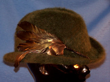 Mayser Angora Damen-Hut mit Naturfedern, Gr. 56