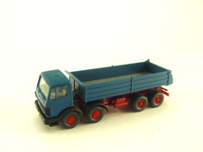 Mercedes 4achser Kipper  LKW blau  - Wiking   HO 1:87 -  #199  #E - gebr.