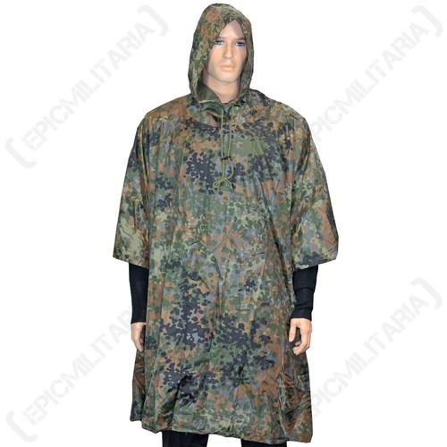 Ripstop poncho militärstil - ripstop-poncho, im