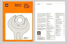 STIHL 015 015 L Typ 1116  Kettensäge Werkstatthandbuch Reparaturanleitung Origin