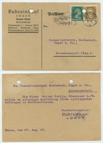 71182 postkarte ruhreinkauf - -,