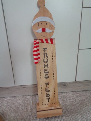 Deko holz weihnachtsmann - holz,