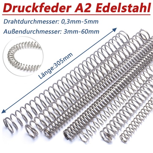 Druckfeder draht 3mm - 0,3mm-5mm, a2