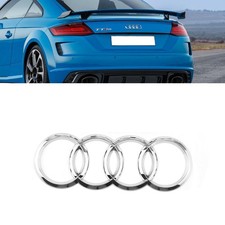 178 x 58MM Hinten Kofferraum Emblem Abzeichen Glanz Schwarz Für Audi TT