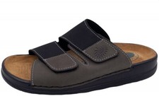 Helix leder pantolette - pantolette, schwarz