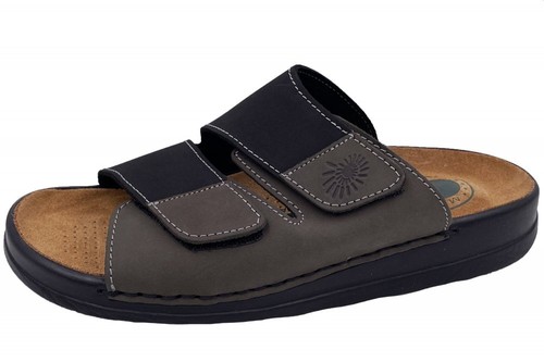 Helix leder pantolette schwarz - leder,