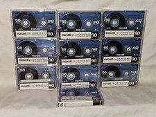 10x Maxell SQ 90 IEC II *UNBESCHRIFTET* Leerkassetten Tape
