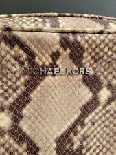 MICHAEL KORS Damen Tasche Bag JET SET Crossbody Umhängetasche Python Braun Beige