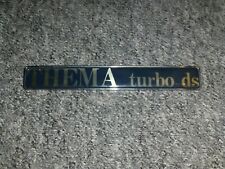 Lancia Thema turbo ds Schriftzug Emblem Abzeichen Logo Heckklappe Oldtimer
