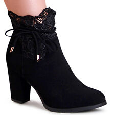 Damen Velours Stiefeletten