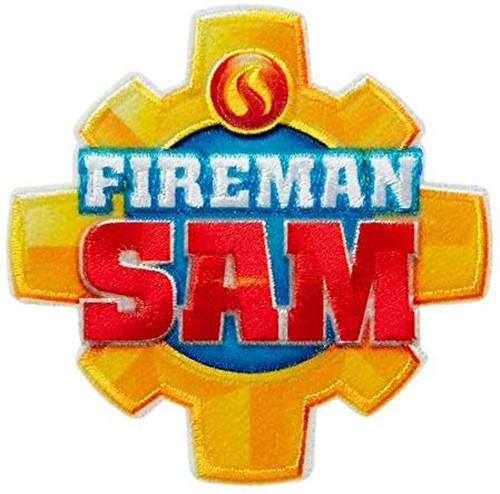 Fireman sam logo aufnäher - -,