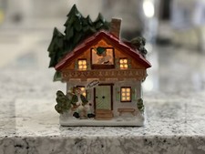 99840134 Rauchverzehrer Schwarzwaldhaus um 1930 Thüringen Spruch 15x10x17,5cm