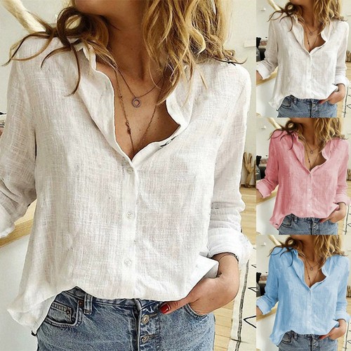 Damen neck shirt kurzarm - v-neck,