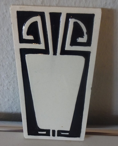 Abstrakte jugendstil fliese - abstrakte,