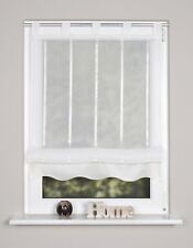 HOME WOHNIDEEN Voile-Raffrollo DENISE, Längsstreifen,Schlaufen,transparent,natur