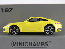 Minichamps 870 068322 Porsche 911 Carrera 4S Coupé (2019) in gelb 1:87/H0