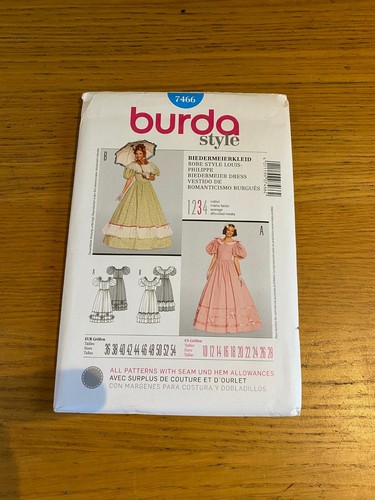 Burda biedermeier kleid - biedermeier,