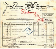 Werbe Rechnung Josef Pauer