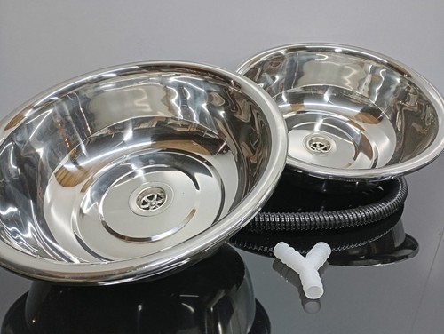 Edelstahl handwaschbecken - 2x,