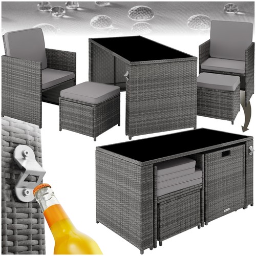 Rattan sitzgruppe tlg - sitzgruppe, 5-tlg