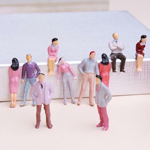 100x miniatur menschen - 100x, 1:50